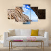 Inside view of grotto in coast. Nature composition Multi Panel Canvas Wall Art