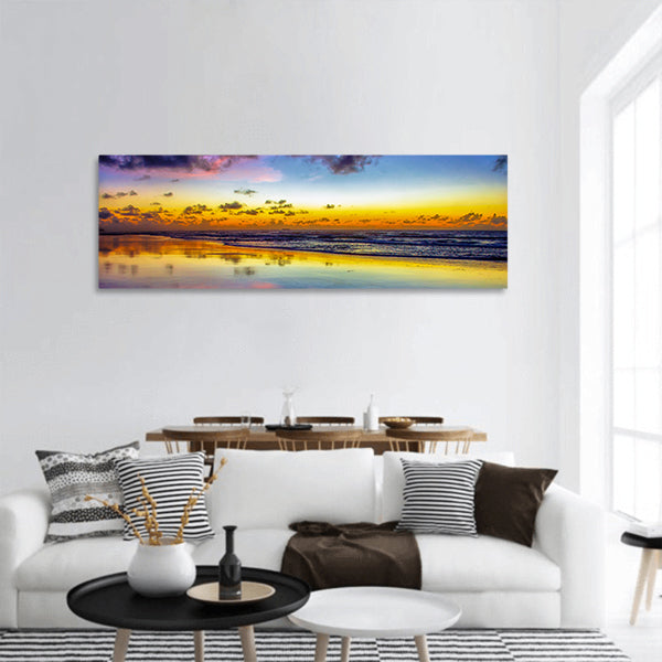 Purple Twilight panoramic canvas wall art