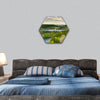 Aulanko, countryside in Finland hexagonal canvas wall art