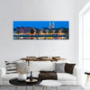 Historical cityscape at the river panoramic canvas wall art