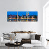 Historical cityscape at the river panoramic canvas wall art