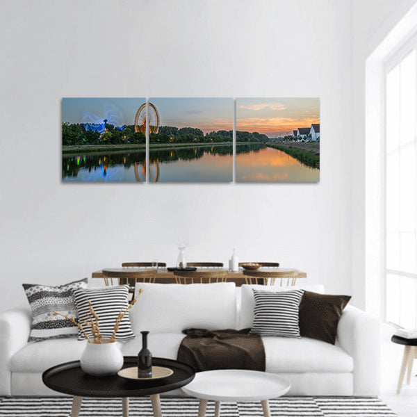 Night view of the Maidult panoramic canvas wall art