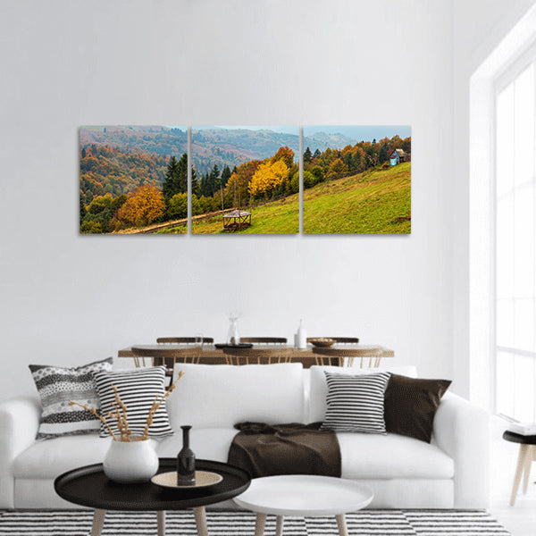 Autumn Mountains landscape panoramic canvas wall art