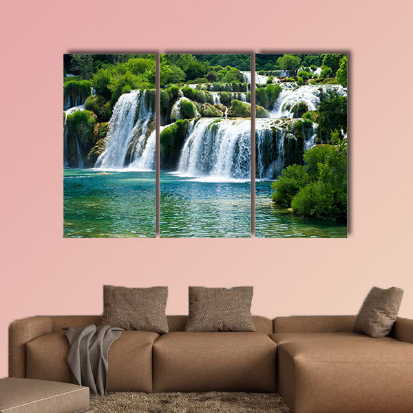 The waterfall multi panel canvas wall art