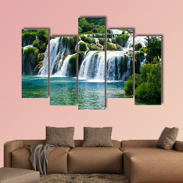 The waterfall multi panel canvas wall art