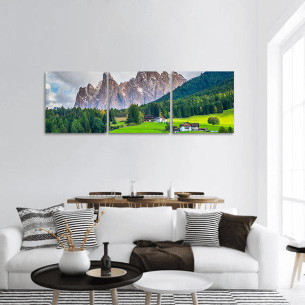 Puez-Geisler Nature Park panoramic canvas wall art
