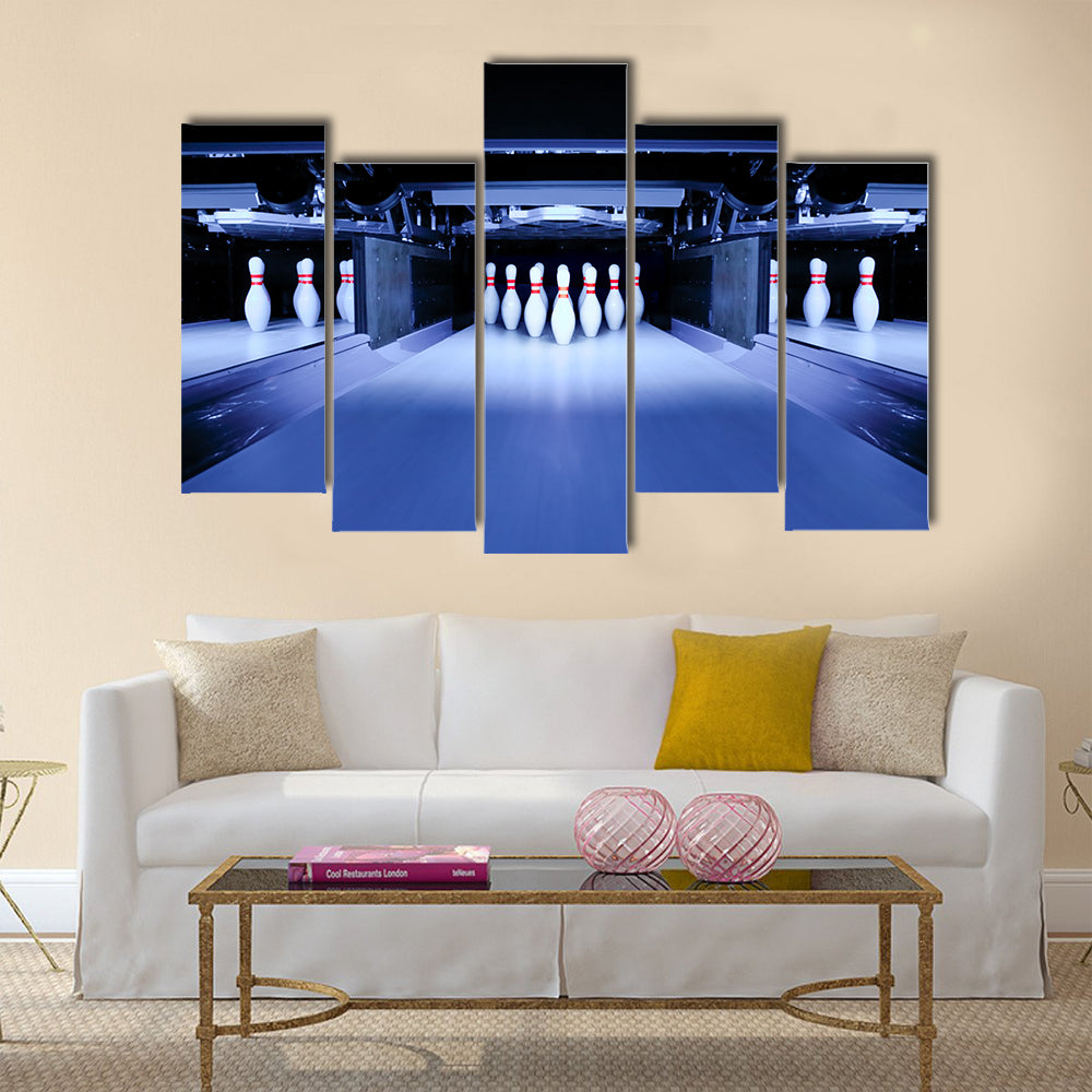 Bowling pins Multi panel canvas wall art
