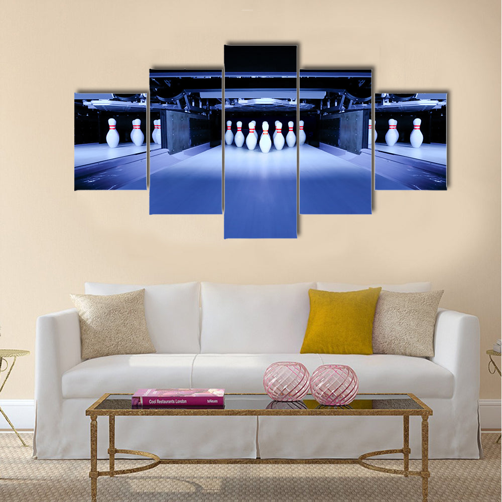 Bowling pins Multi panel canvas wall art