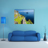 The home to the ruined remains of a Christian monastery multi panel canvas wall art