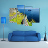 The home to the ruined remains of a Christian monastery multi panel canvas wall art