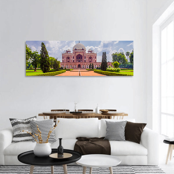 Tomb of Mughal Emperor panoramic canvas wall art