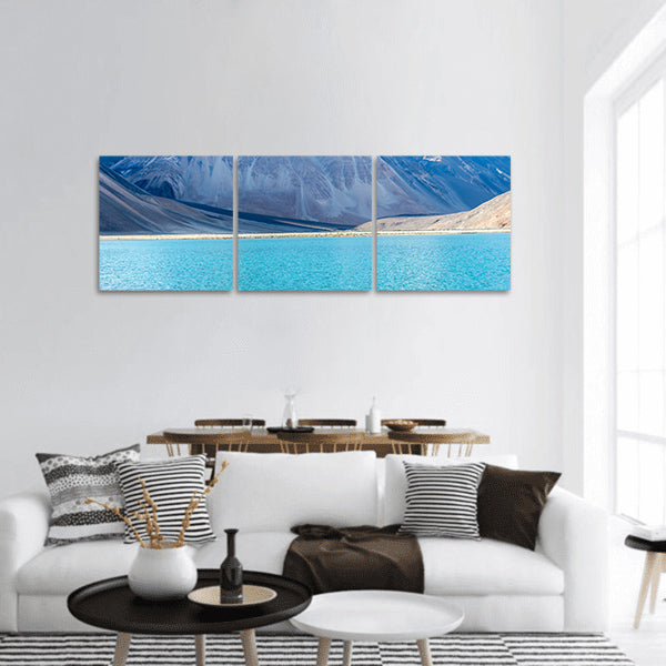 Mountain at Pangong lake panoramic canvas wall art