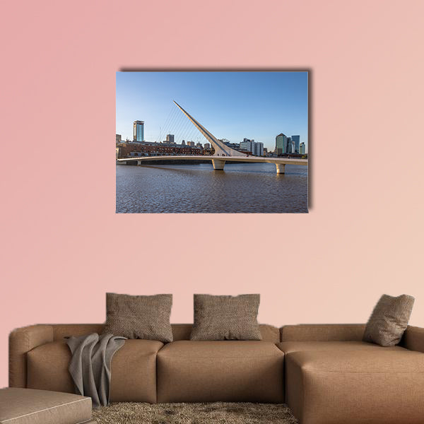 Women’s Bridge (Puente de la Mujer) in Puerto Madero, canvas wall art