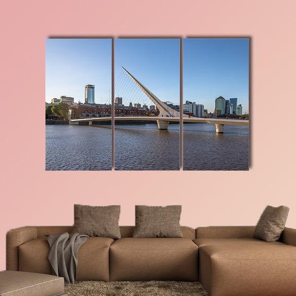 Women’s Bridge (Puente de la Mujer) in Puerto Madero, canvas wall art
