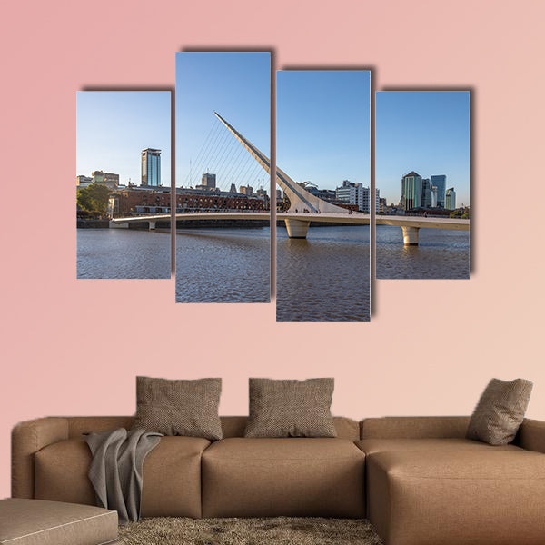Women’s Bridge (Puente de la Mujer) in Puerto Madero, canvas wall art