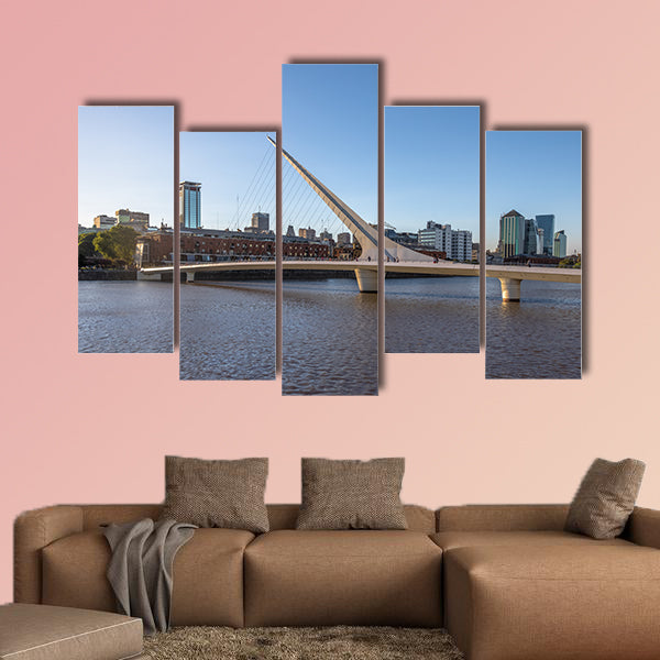 Women’s Bridge (Puente de la Mujer) in Puerto Madero, canvas wall art