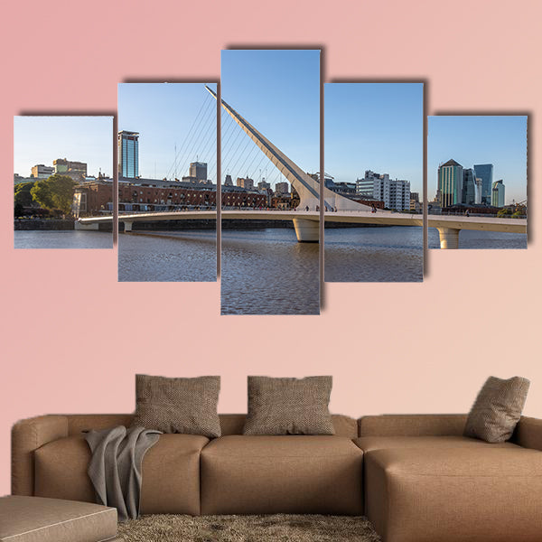 Women’s Bridge (Puente de la Mujer) in Puerto Madero, canvas wall art