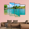 The mouth of the picturesque and fast river Tsievna, Niagara Falls multi panel canvas wall art