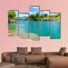 The mouth of the picturesque and fast river Tsievna, Niagara Falls multi panel canvas wall art