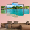 The mouth of the picturesque and fast river Tsievna, Niagara Falls multi panel canvas wall art