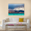 Beautiful view of Karakul Lake in Pamir in Tajikistan Multi Panel Canvas Wall Art