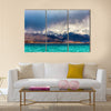 Beautiful view of Karakul Lake in Pamir in Tajikistan Multi Panel Canvas Wall Art