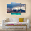 Beautiful view of Karakul Lake in Pamir in Tajikistan Multi Panel Canvas Wall Art