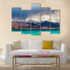 Beautiful view of Karakul Lake in Pamir in Tajikistan Multi Panel Canvas Wall Art