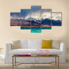 Beautiful view of Karakul Lake in Pamir in Tajikistan Multi Panel Canvas Wall Art