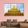 Amazing Thailand, Golden sanctuary Architecture  multi panel canvas wall art