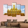 Amazing Thailand, Golden sanctuary Architecture  multi panel canvas wall art