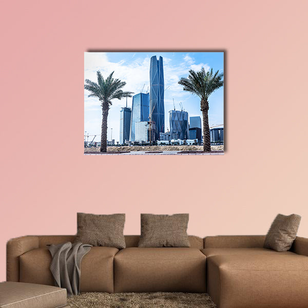 New buildings being constructed in the new King panel canvas wall art