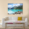 Beautiful Lake Louise located in the Banff National Park multi panel canvas wall art