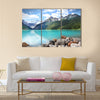 Beautiful Lake Louise located in the Banff National Park multi panel canvas wall art