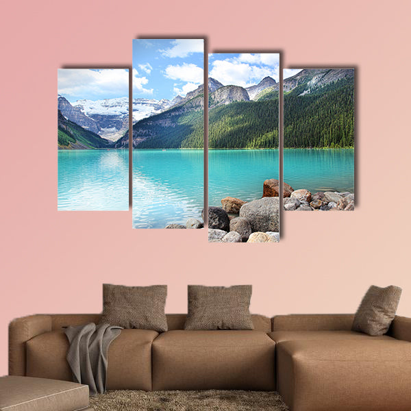 Beautiful Lake Louise located in the Banff National Park wall art