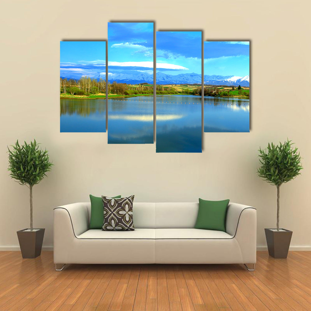 Landscape of Hill of Biei in Hokkaido Multi panel canvas wall art