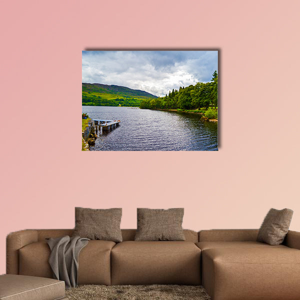 Loch Ness from Fort Augustus, in Highlands canvas wall art