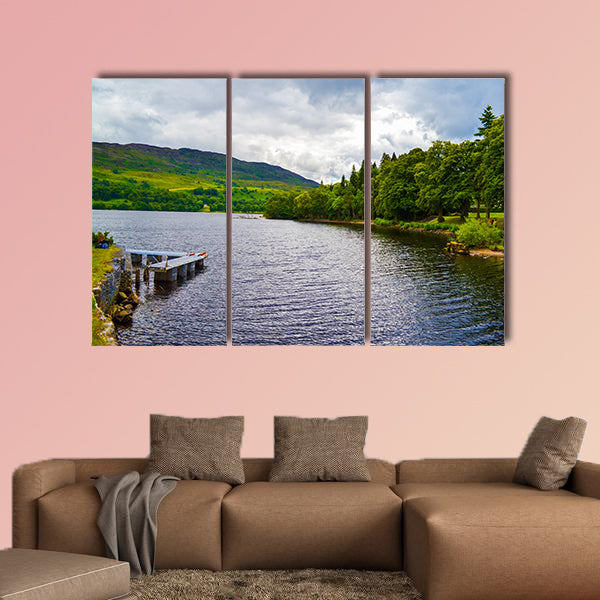 Loch Ness from Fort Augustus, in Highlands canvas wall art