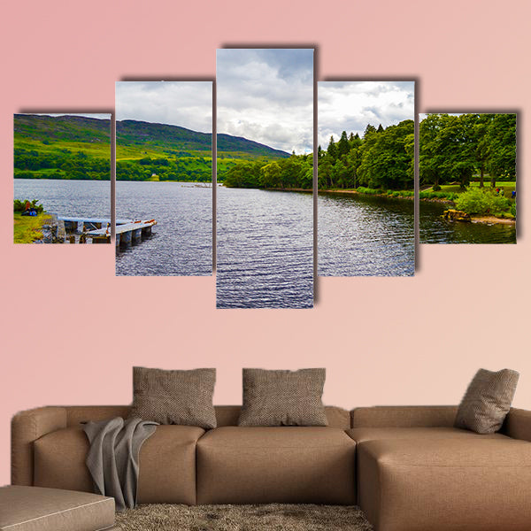 Loch Ness from Fort Augustus, in Highlands canvas wall art