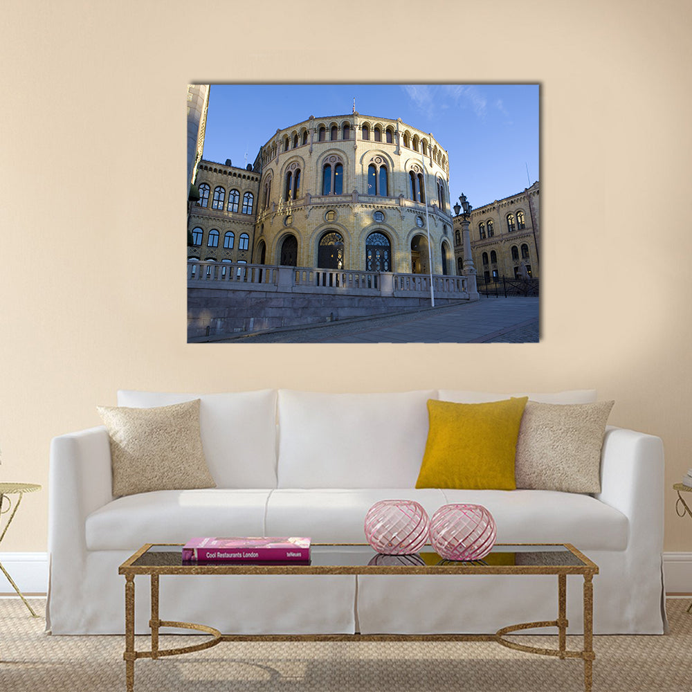 Stortinget (Parliament), Oslo, Norway, Nevada multi panel canvas wall art