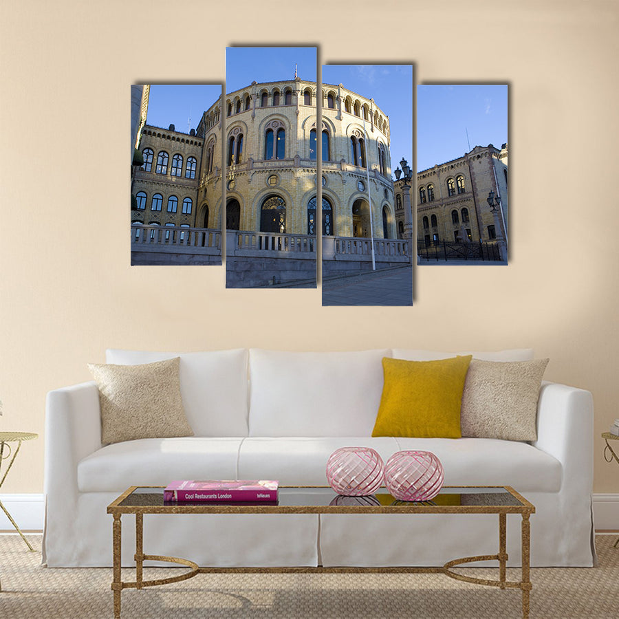 Stortinget (Parliament), Oslo, Norway, Nevada multi panel canvas wall art