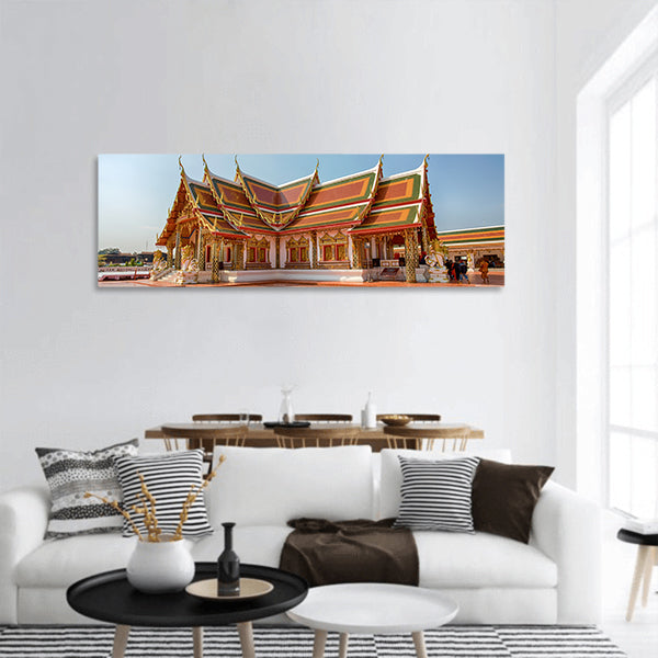 Choeng Chum Temple panoramic canvas wall art