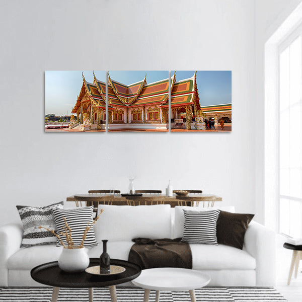 Choeng Chum Temple panoramic canvas wall art