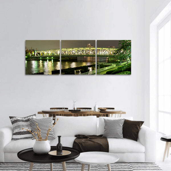 River side Promenade panoramic canvas wall art