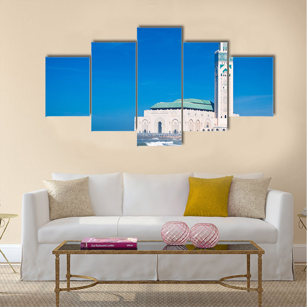 Mosque Hassan Multi Panel Canvas Wall Art