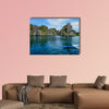 Blue sea at summer in Palawan, Philippines multi panel canvas wall art