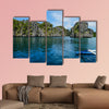 Blue sea at summer in Palawan, Philippines multi panel canvas wall art