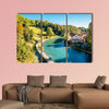 Bern old town with river in Switzerland multi panel canvas wall art