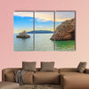 Adriatic Sea coastline near Budva city in Montenegro  Multi panel canvas wall art