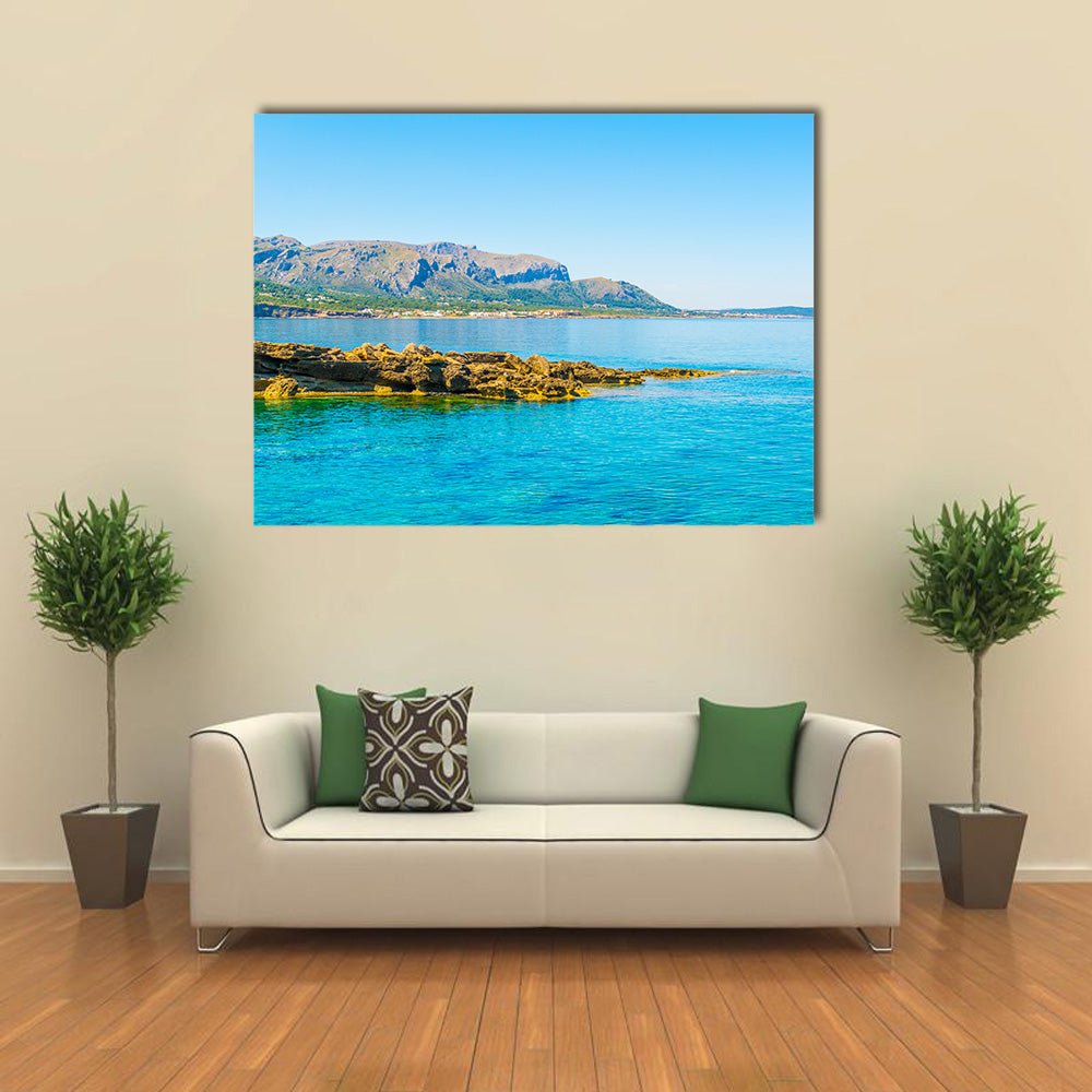 Seaside view of Betlem, Mallorca, Spain Multi panel canvas wall art